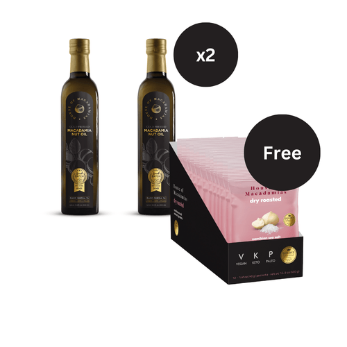 Buy 2 Macadamia Oil Extra Virgin Get 1 Free Dry Roasted Free Namibian Sea Salt