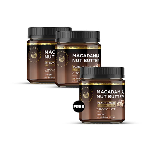 Buy 2 Get 1 Free: Macadamia Nut Butter Chocolate Flavor